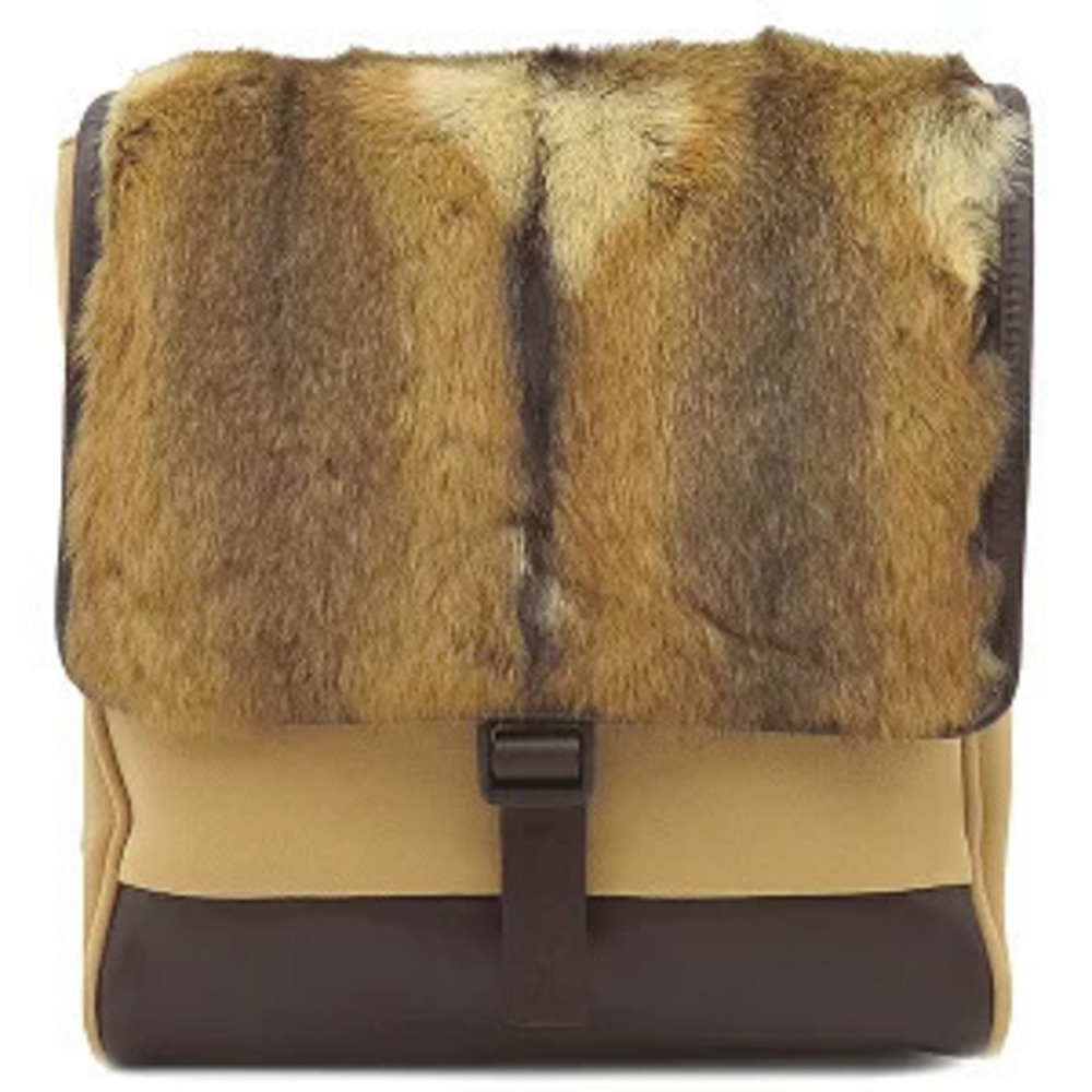 Prada Shoulder Bag Leather PELLICCIA WINTER Crossbody Brown